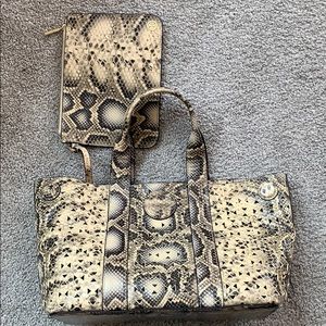 Tory Burch Handbag with additional pouch attached